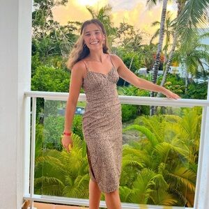 Allover Cheetah Print Cami Dress